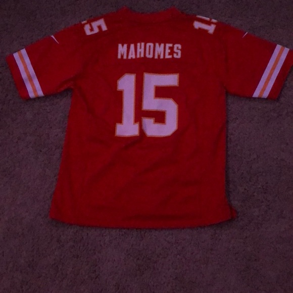 Patrick Mahomes Jersey red and yellow youth kids large - Picture 1 of 2